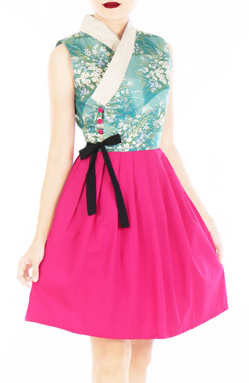 Opulent Jade Sakura Hanbok